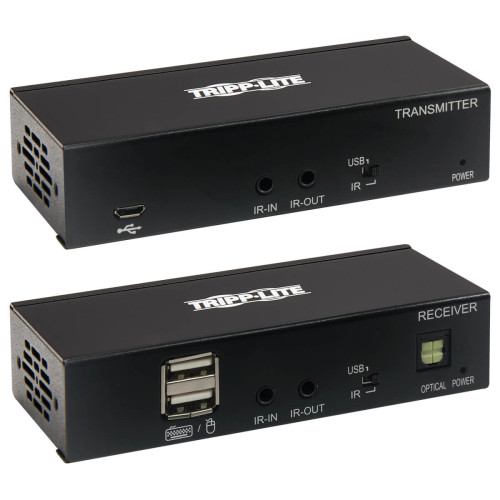 Tripp Lite B127A-1A1-BCBH USB-C to HDMI over Cat6 Extender Kit, KVM Support, 4K 60Hz, 4:4:4, USB, PoC, HDCP 2.2, up to 230 ft., TAA