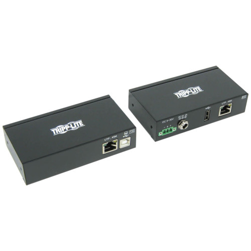 Tripp Lite B203-101-IND 1-Port Industrial USB over Cat6 Extender, ESD Protection, PoC - USB 2.0, Mountable, 150 ft. (45.72 m), TAA