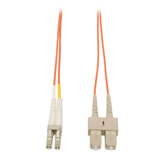 Tripp Lite N516-01M Duplex Multimode 50/125 Fiber Patch Cable (LC/SC), 1M (3 ft.)