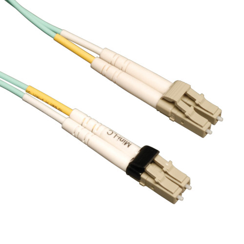 Tripp Lite N836-10M 10Gb Duplex Multimode 50/125 OM3 LSZH Fiber Patch Cable (Mini-LC / LC) - Aqua, 10M (33 ft.)