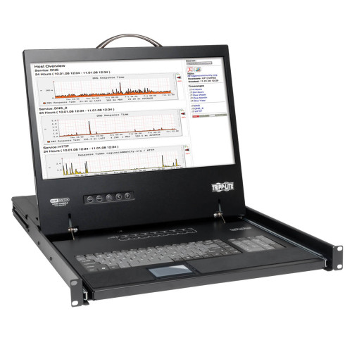 Tripp Lite B040-016-19 NetController 16-Port 1U Rack-Mount Console KVM Switch with 19-in. LCD