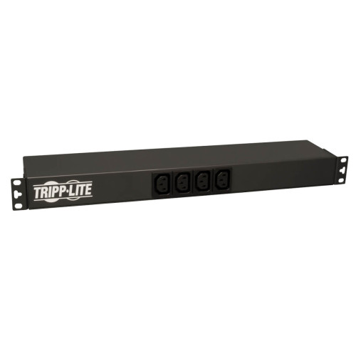 Tripp Lite PDUH20DV 1.6-3.8kW Single-Phase 100-240V Basic PDU, 14 Outlets (12 C13 & 2 C19), C20 with L6-20P Adapter, 12 ft. (3.66 m) Cord, 1U Rack-Mount