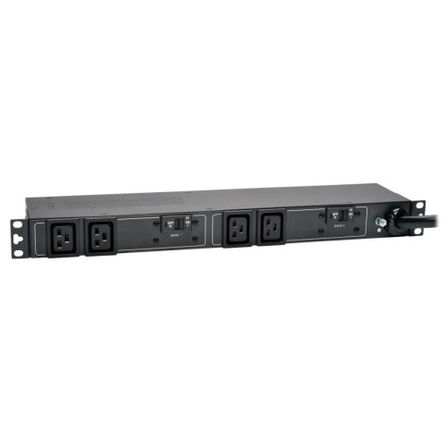 Tripp Lite PDUH32HV19 7.7kW Single-Phase 200-240V Basic PDU, 4 C19 Outlets, IEC 309 32A Blue Input, 3.6 m Cord, 1U Rack-Mount