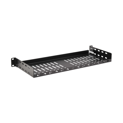 SmartRack Cantilever Fixed Steel Rack Shelf - 1U, Vented, 7 in. (17.8 cm) Deep, Holds up to 40 lb. (18 kg)