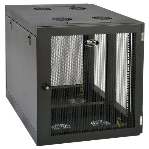 Tripp Lite SRW12UHD SmartRack 12U Heavy-Duty Low-Profile Server-Depth Side-Mount Wall-Mount Small Rack Enclosure