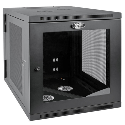 Tripp Lite SRW12US33G SmartRack 12U Server-Depth Wall-Mount Small Rack Enclosure, Clear Acrylic Window, Hinged Back