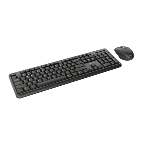 Trust TKM-350 keyboard Mouse included RF Wireless QWERTY UK English Black