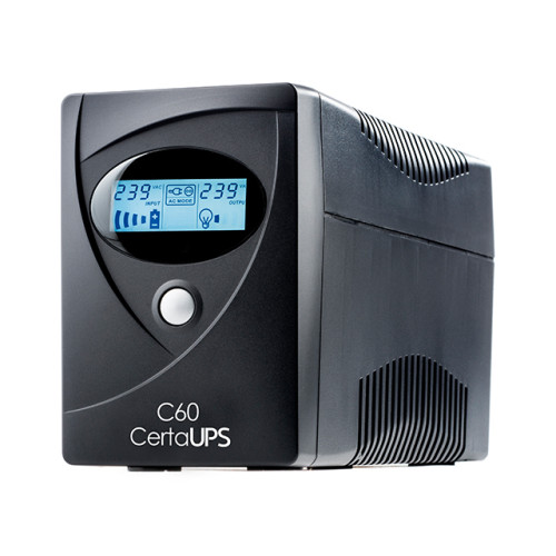 CertaUPS C60-800 uninterruptible power supply (UPS) Line-Interactive 0.8 kVA 480 W 4 AC outlet(s)