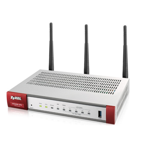 Zyxel USG20W-VPN-EU0101F wireless router Gigabit Ethernet Dual-band (2.4 GHz / 5 GHz) 4G Grey, Red