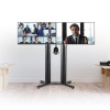 BT8712/BS Premium Freestanding Twin Screen VC Stand - (VESA 600 x 400) - 2m