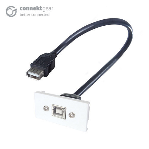 Northamber Plc - Connektgear 0.2m AV Snap-In USB 2 Type B Module 25 X ...